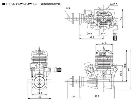OS Engines 11532 Max-15 LA Silver (10G) ve 871 Susturuculu, Nitro Yakıtlı Model Uçak Motoru