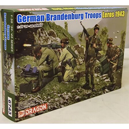 Dragon 6743 1/35 Ölçek Alman Branderburg Birlikleri (Leros 1943) Asker Figürleri Plastik Model Kiti