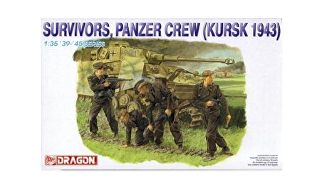 Dragon 6129 1/35 Ölçek Survivors Tank Mürettebatı (Kursk 1943) Asker Figürleri Plastik Model Kiti