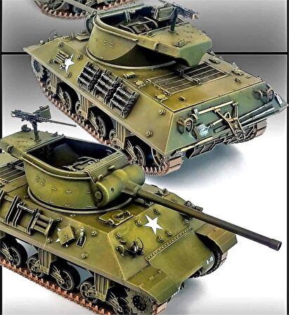 Academy 13501 1/35 M36/M36B2 (Battle of the Bulge) Tankı Demonte Plastik Maketi