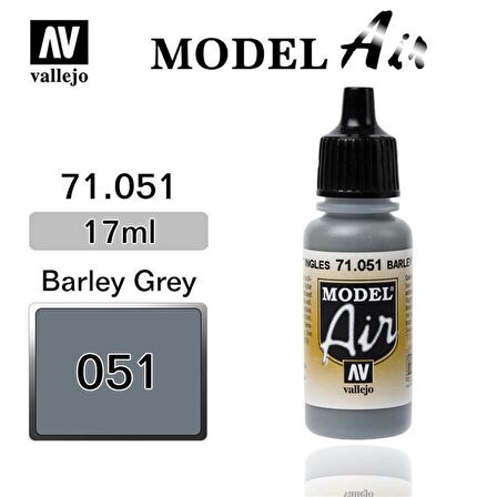 Vallejo 71051 17 ml. Neutral Gray, Model Air Serisi Model Boyası