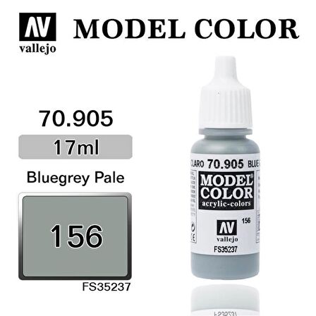 Vallejo 70905 17 ml. (156) Blue Grey Pale-Matt, Model Color Serisi Model Boyası