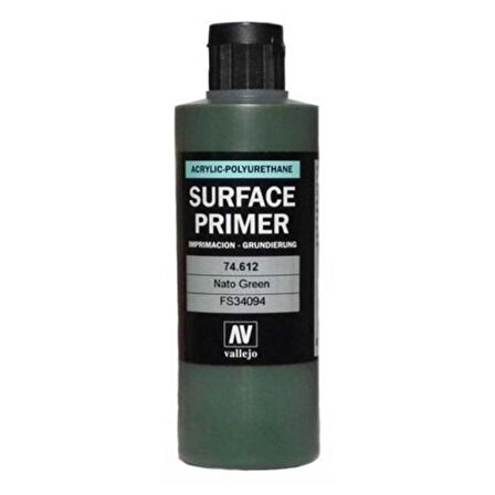 Vallejo 74612 200 ml. NATO Green, Astar Model Boyası