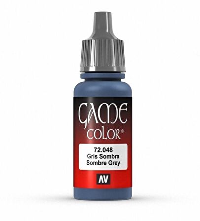 Vallejo 72048 17 ml. Sombre Grey, Game Color Serisi Model Boyası