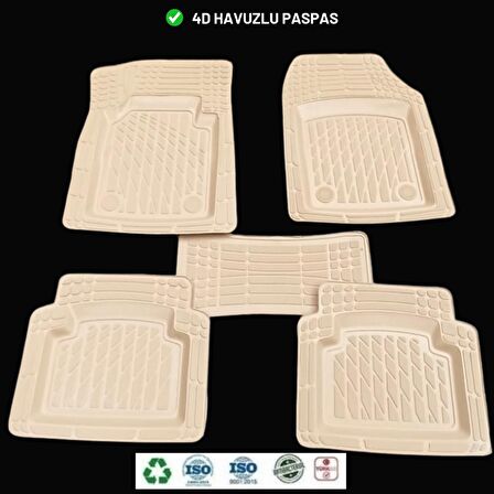Toyota Corolla Sedan 1995 4d Havuzlu Üniversal Yeni Nesil Paspas Bej Gold Seri