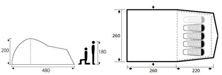 Trimm Arizona II 4 Kişilik Çadır