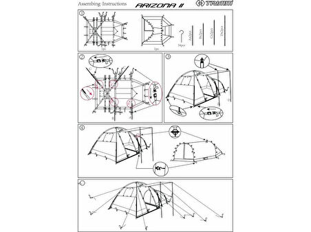 Trimm Arizona II 4 Kişilik Çadır