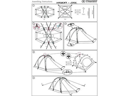 Trimm Vision-DSL 3 Kişilik 5 Mevsim Çadır