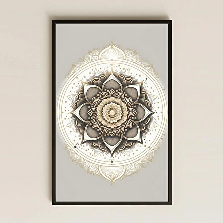 UV Baskılı Mandala Tablo - Minimalist Zerafet