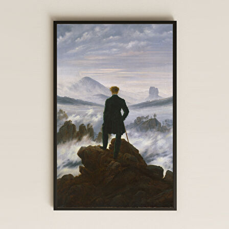 Caspar David Friedrich Sisler Arasında Yolcu Tablo