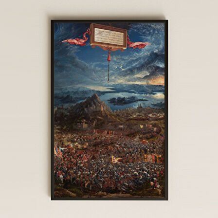 Albrecht Altdorfer İssos Savaşı Tablo UV Baskı