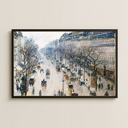 Pissarro Montmartre Bulvarı Bahar UV Tablo