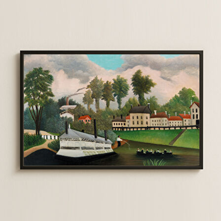 Henri Rousseau Nehir Kıyısı UV Baskı Tablo