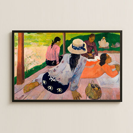 Gauguin - Tahiti'de Günlük Yaşam Temalı UV Tablo