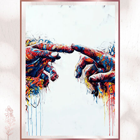 Dokunuş - Graffiti Michelangelo Yorumlu Poster