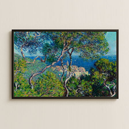 Monet Cap Martin Manzarası Tablosu - Akdeniz Temalı Sanat