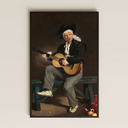 Manet İspanyol Şarkıcı Tablosu - Müzik ve Halk Kültürü Temalı Sanat