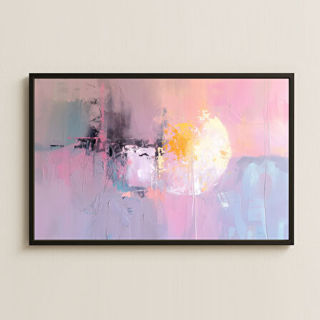 Pastel Soyut Enerji Tablosu - UV Baskılı Duvar Sanatı