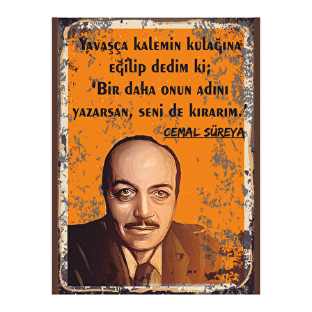 Cemal Süreya Tablo | Kalemin Kulağına Dedim Ki