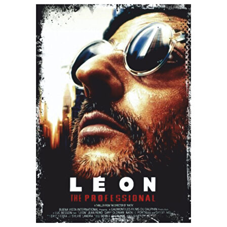 Léon The Professional Orijinal Afiş Temalı Ahşap Retro Poster Tablo