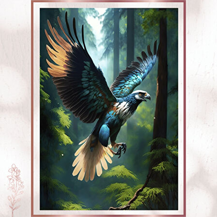 Ormanın Kanatlı Muhafızı Duvar Dekoru