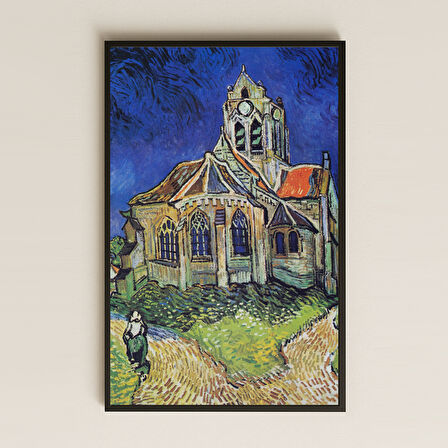Van Gogh Auvers-sur-Oise Kilisesi Pleksi Tablo