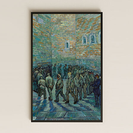Van Gogh Mahkumların Avluda Yürüyüşü Pleksi Tablo