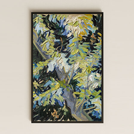 Van Gogh Çiçek Açan Akasya Dalları Pleksi Tablo
