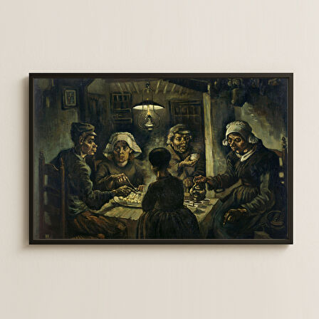 Van Gogh Patates Yiyenler Tablosu Pleksi Dekor