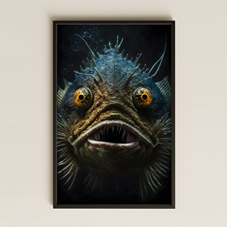 Derin Deniz Balığı Temalı Pleksi Tablo