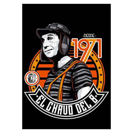 El Chavo del 8 1971 Tasarım Retro Karakter MDF Tablo
