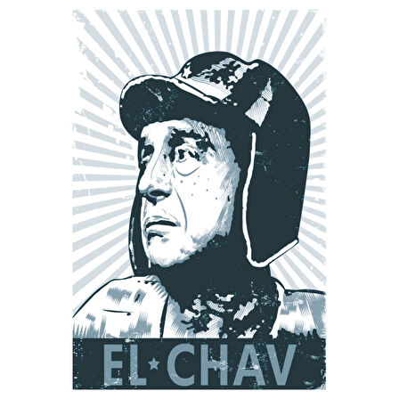 El Chavo İkonik Stil Retro Poster Tasarımlı MDF Tablo