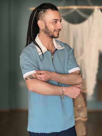 FERMUARLI GÖMLEK YAKA 2 İPLİK KISA KOL