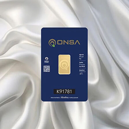 5 Gr 24 Ayar Onsa Gram Altın