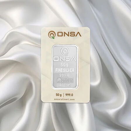 50 Gr Onsa Gümüş Külçe