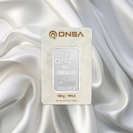 100 Gr Onsa Gümüş Külçe