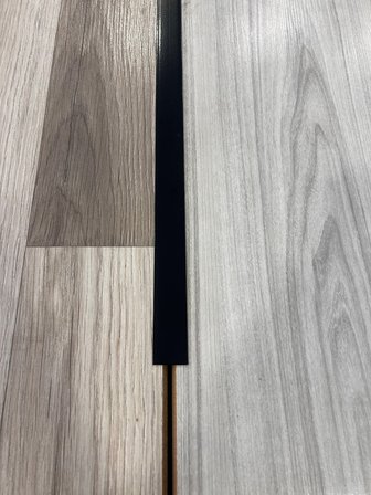  Parke Geçiş Siyah Alüminyum Kapı Eşiği T Profil 2.5 Mm 79 Cm 