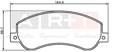 ON FREN BALATASI TRANSIT V348 06 14 A.CEKER 11 / VW AMAROK 2.0TDI 10 FİŞLİ