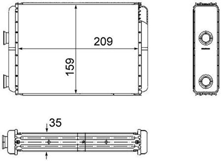 KALORİFER RADYATÖRÜ DOBLO 01 PUNTO 01 IDEA 04 AC KLİMASIZ 209x159