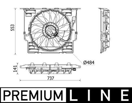 FAN MOTORU PREMIUM LINE BMW G30 F90 G31 B47 D20