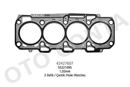 SİLİNDİR KAPAK CONTASI FIAT DOBLO 10 LINEA 07 BRAVO II 07 14 500L 12 18 EGEA 16 20 500X 14 ALFA ROMEO GIULIETTA 10 16 MITO 09 15 1.6D MTJ 1.02mm