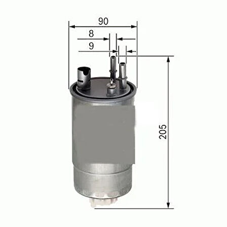 YAKIT FİLTRESİ OPEL MERIVA 1.3 CDTI 05-10 x