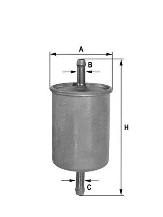 YAKIT FİLTRESİ VECTRA A-ASTRA F-P106-P205-P306-P309-POLO-CADDY-CORDOBA-AUDI A6-IBIZA-INCA-LEXCAN x