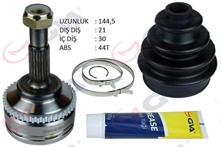 AKS KAFASI DIŞ ÖN CLIO II 98-05 KANGOO 98-08 1.5 DCI ABS Lİ 44DİŞ 21x30x52.2 144.5mm