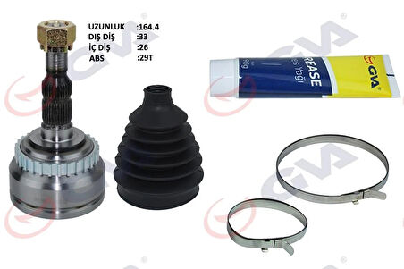 AKS KAFASI DIŞ ÖN VECTRA B 1.6İ-1.8İ-2.0İ 95-03 ABS Lİ 29 DİŞ 33x25x52 164.5mm