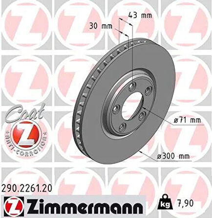 ÖN FREN AYNASI JAGUAR STYPE 2.7D 04-07 3.0V6 1999-2007 4.0 V8 99-02 4.2 V8 02-07 300x30x5DL 986478778-DF4105