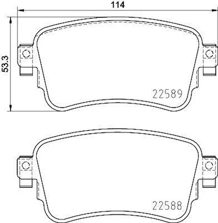 ARKA FREN BALATASI ZAFIRA LIFE 19 VIVARO C 19 JUMPY III 16 EXPERT 16 TOYOTA PROACE 16 290 mm