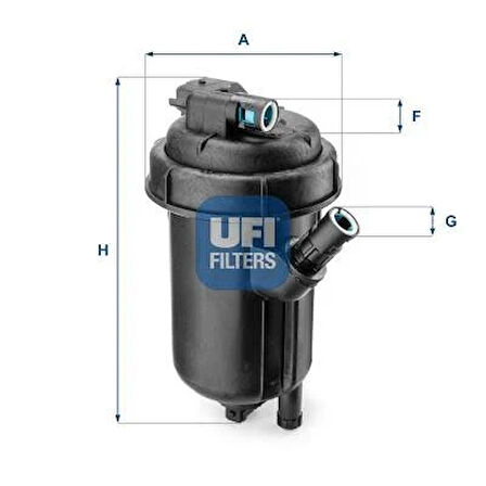 YAKIT FİLTRESİ ASTRA H 1.3CDTI-1.9CDTI-1.9CDTI 16V-VECTRA C-SIGNUM 1.9CDTI 04 675512520 OE