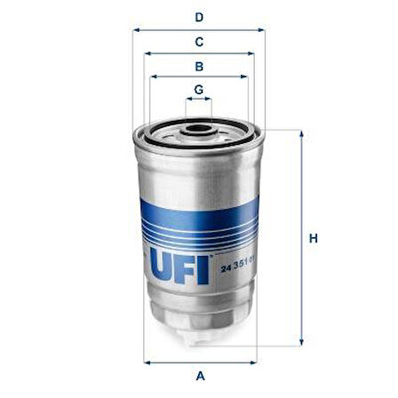 YAKIT FİLTRESİ ASTRA F 91-98 - VECTRA A-VECTRA B 92-98 - KADETT E 88-91 1.7 TD OE