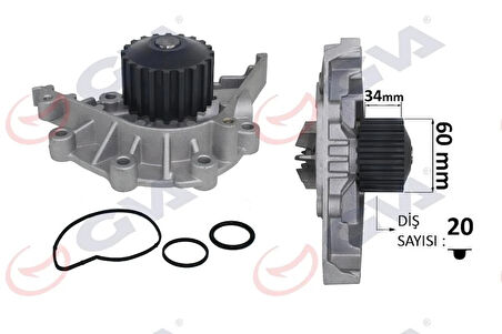 DEVİRDAİM PSA 206/307cc- 406 00-04 -407 00-10 2.0 16V